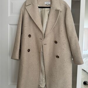 Reiss Beige Wool Coat